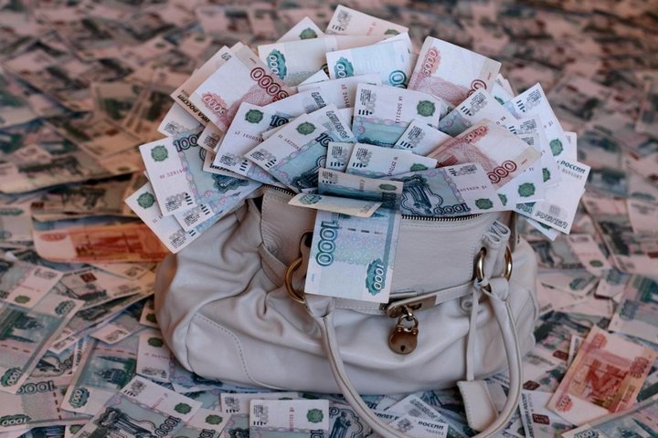 сумка с деньгами